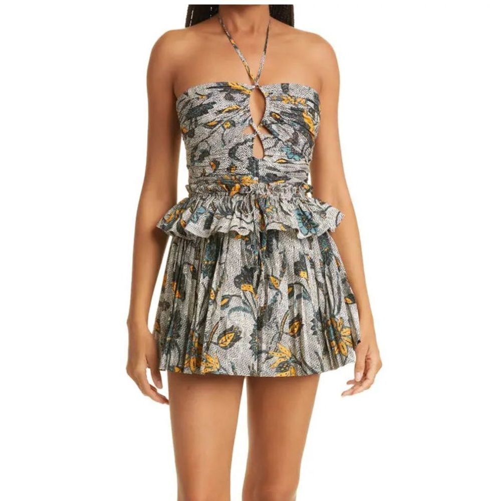 Ulla Johnson Isidro Playsuit Portofino Cotton Romper Size 6